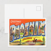 Phoenix, Arizona  Big Letters Briefkaart (Voorkant / Achterkant)
