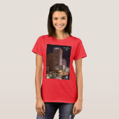 Phoenix Arizona bij Night Skyscrapers Womens T-shirt (Voorkant volledig)