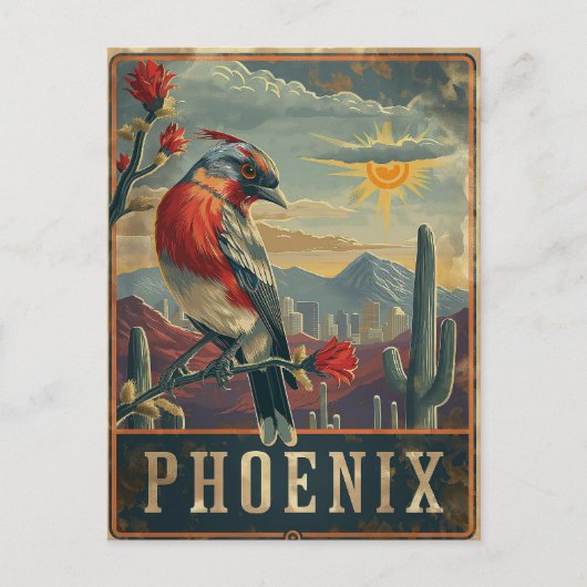 Phoenix, Arizona Briefkaart (Voorkant)