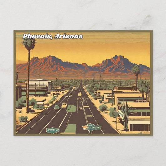 Phoenix, Arizona Briefkaart (Voorkant)