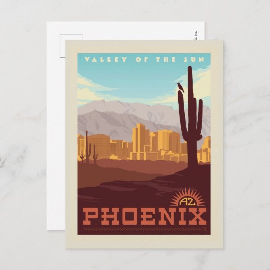 Phoenix, Arizona Briefkaart (Voorkant / Achterkant)
