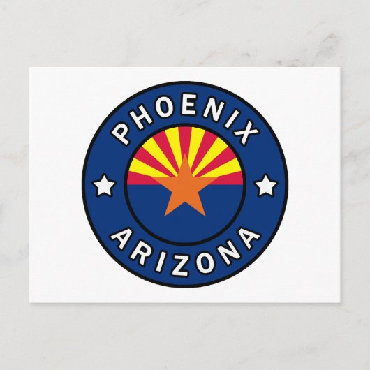 Phoenix Arizona Briefkaart (Voorkant)
