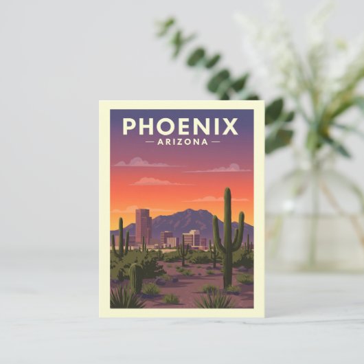  Phoenix Arizona Briefkaart (Staand voorkant)