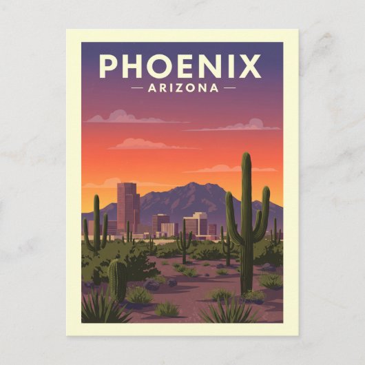  Phoenix Arizona Briefkaart (Voorkant)