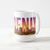 Phoenix Arizona cactus landschap Koffiemok (Voorkant rechts)