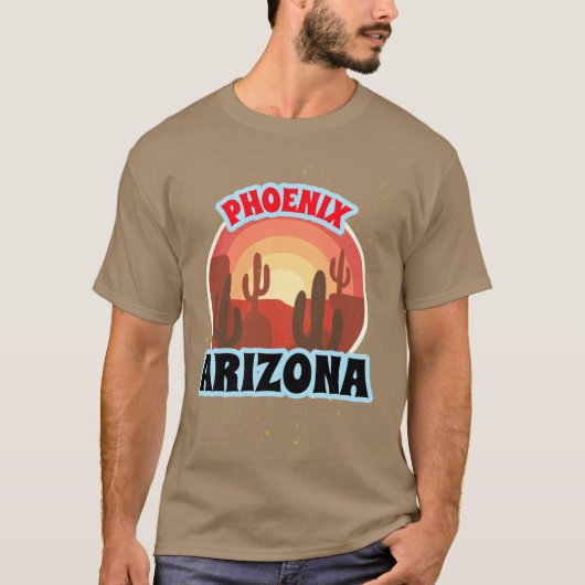 PHOENIX ARIZONA CACTUS SHIRT STICKER GIFT IDEA Box (Voorkant)