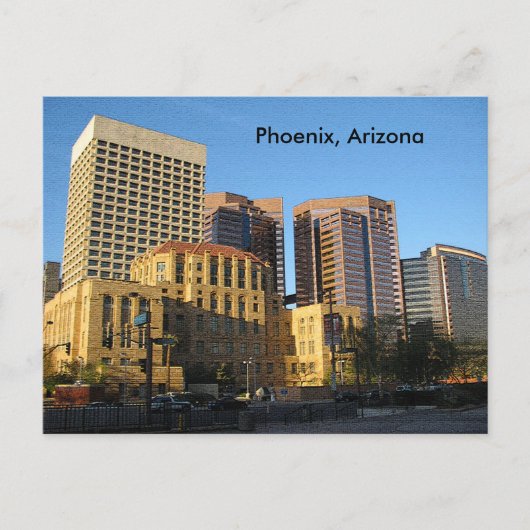 Phoenix, Arizona Downtown Briefkaart (Voorkant)