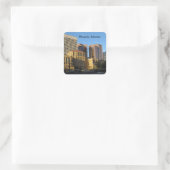 Phoenix, Arizona Downtown Vierkante Sticker (Tas)