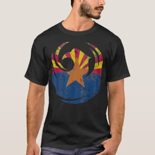 Phoenix Arizona Flag Home Liefde Vakantie Vintage T-shirt