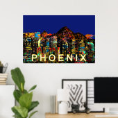Phoenix, Arizona, graffiti Poster (Thuiskantoor)