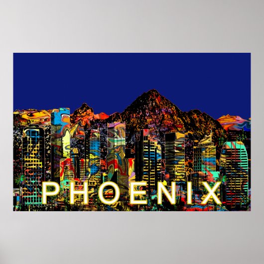 Phoenix, Arizona, graffiti Poster (Voorkant)