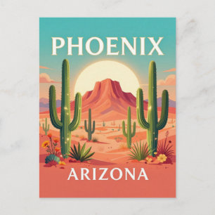 Phoenix Arizona Hoofdstad Woestijn Reizen 🌵 Briefkaart