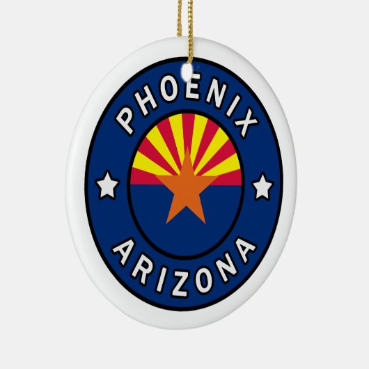 Phoenix Arizona Keramisch Ornament (Rechts)