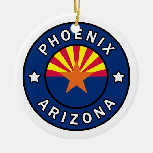 Phoenix Arizona Keramisch Ornament (Voorkant)
