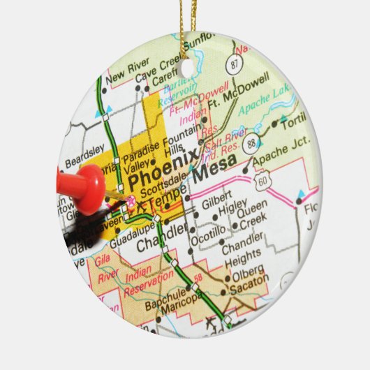 Phoenix, Arizona Keramisch Ornament (Links)