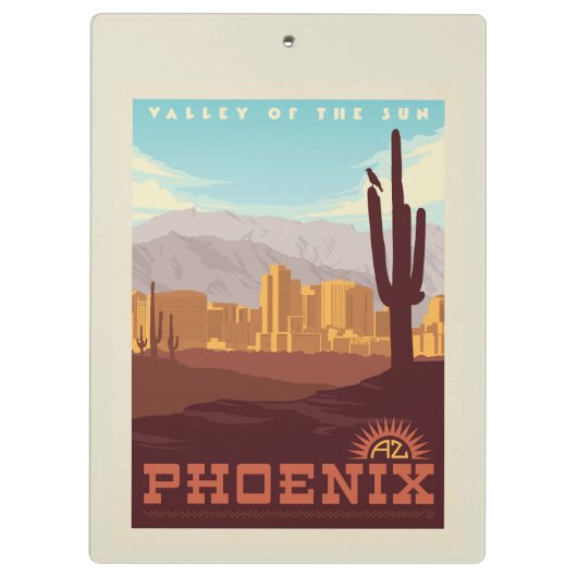Phoenix, Arizona Klembord (Achterkant)