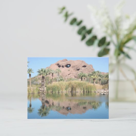 Phoenix Arizona Landmark Photo Hole in Rock Briefkaart (Staand voorkant)