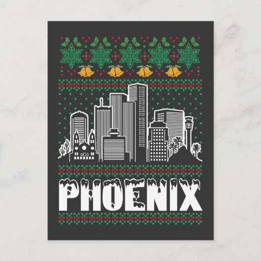 Phoenix Arizona Lelijke Kerst Briefkaart (Voorkant)