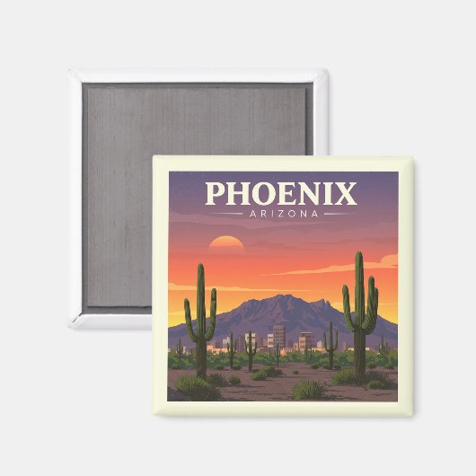Phoenix Arizona Magneet (Voorkant / Achterkant)