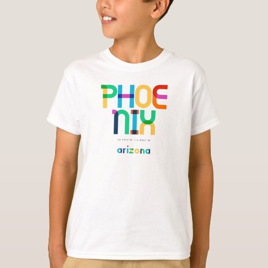 Phoenix Arizona Mid Century, Pop Art, T-shirt (Voorkant)