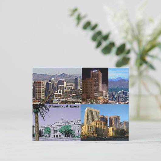 Phoenix Arizona Montage Briefkaart (Staand voorkant)