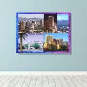 Phoenix Arizona Montage Canvas Afdruk (Insitu (Houten vloer))