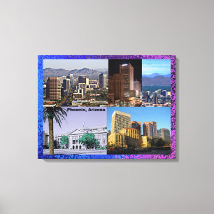 Phoenix Arizona Montage Canvas Afdruk