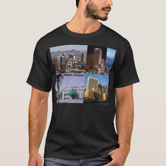 Phoenix Arizona Montage T-shirt (Voorkant)