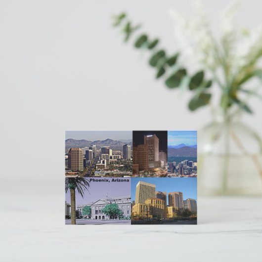 Phoenix Arizona Montage Visitekaartje (Staand voorkant)