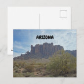 Phoenix Arizona Mountains in de woestijngroet Briefkaart (Voorkant / Achterkant)