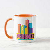 Phoenix, Arizona | Neon Skyline Mok (Links)
