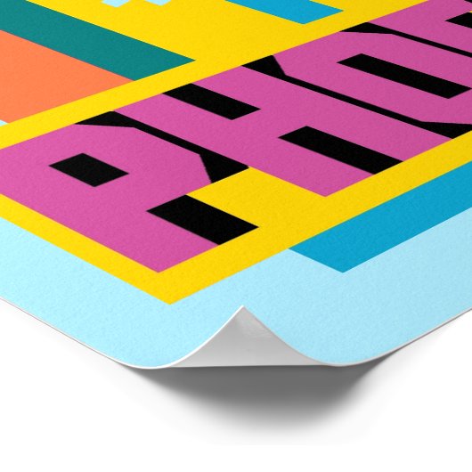 Phoenix, Arizona | Neon Skyline Poster (Hoek)