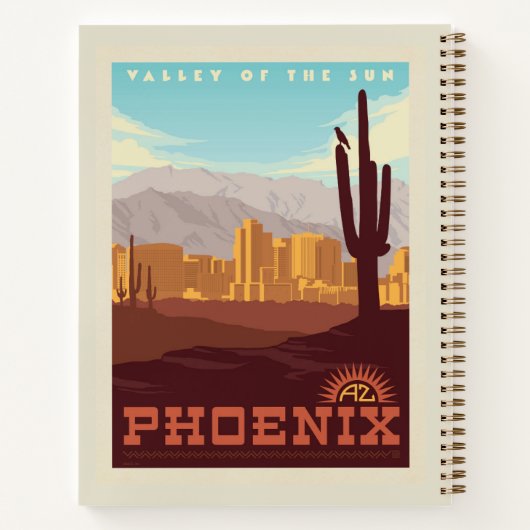 Phoenix, Arizona Notitieboek (Achterkant)