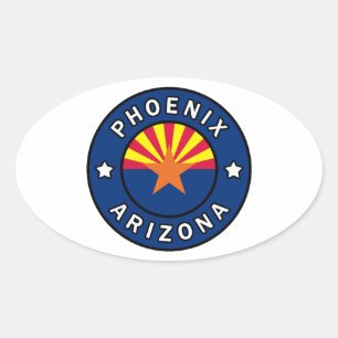 Phoenix Arizona Ovale Sticker