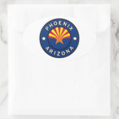 Phoenix Arizona Ovale Sticker (Tas)