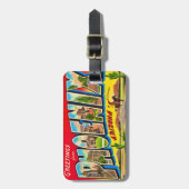 Phoenix Arizona Postcard Luggage Tag Bagagelabel (Voorkant verticaal)