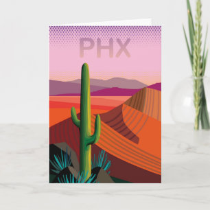Phoenix Arizona Poster van de Reis Kaart
