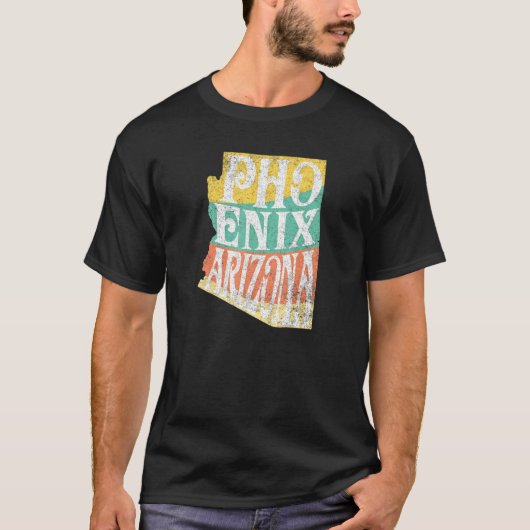Phoenix Arizona Psychedelic Bohemian Graphic T-shirt (Voorkant)