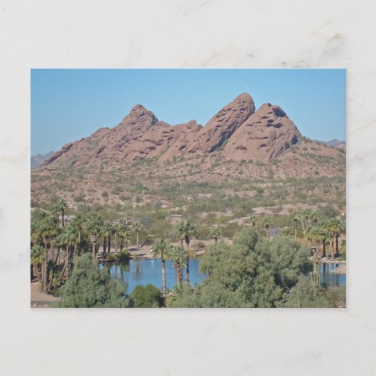 Phoenix Arizona Red Rock Foto Landschap Briefkaart (Voorkant)