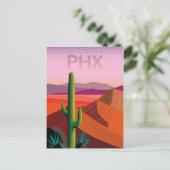 Phoenix Arizona | Reisposter Briefkaart (Staand voorkant)