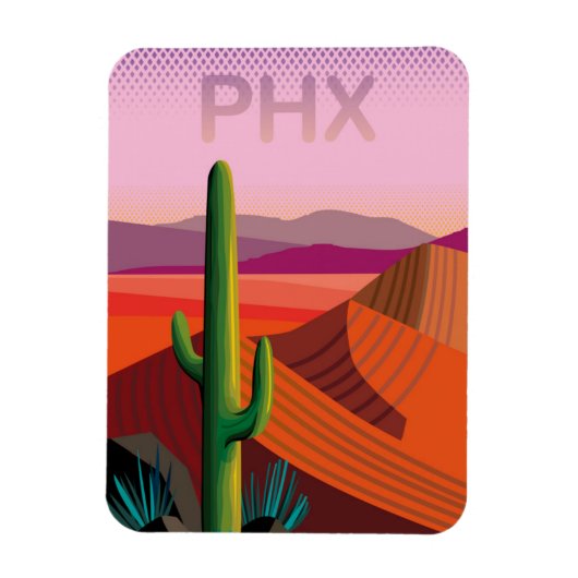 Phoenix Arizona | Reisposter Magneet (Verticaal)