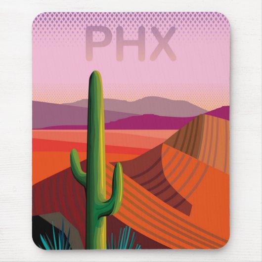Phoenix Arizona | Reisposter Muismat (Voorkant)