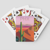 Phoenix Arizona | Reisposter Pokerkaarten (Achterkant)