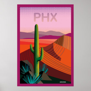 Phoenix Arizona Reisposter Poster