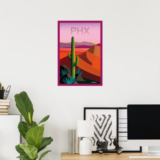 Phoenix Arizona | Reisposter Poster (Thuiskantoor)