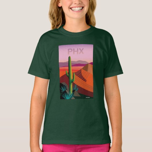Phoenix Arizona | Reisposter T-shirt (Voorkant)