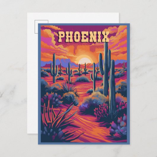 Phoenix, Arizona Reizen Briefkaart (Voorkant / Achterkant)
