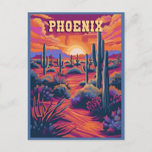 Phoenix, Arizona Reizen Briefkaart (Voorkant)