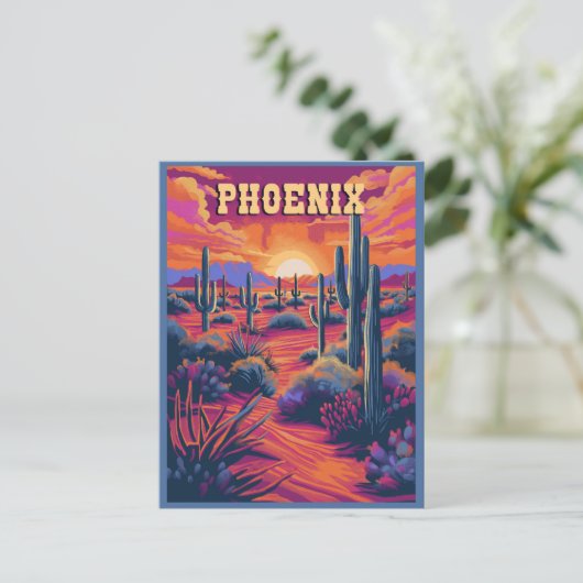 Phoenix, Arizona Reizen Briefkaart (Staand voorkant)