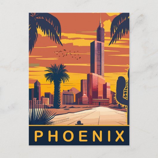 Phoenix, Arizona, reizen Briefkaart (Voorkant)